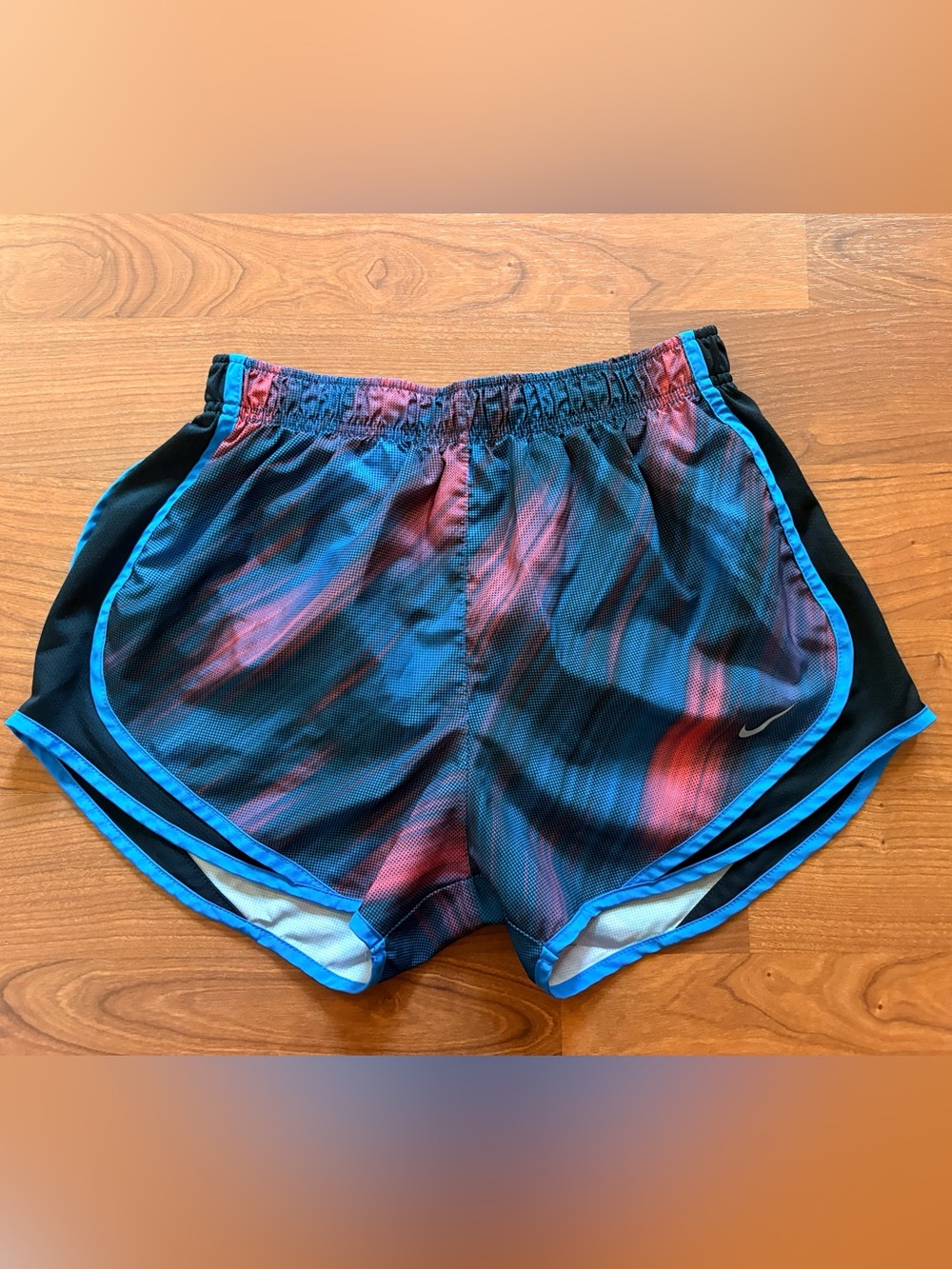 Nike Women’s Blue & Pink Athletic Running Shorts